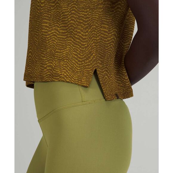 LULULEMON Train to Be Tank Top Size 6 Ripple Wave Deep Artifact / Auric Gold - Picture 2 of 7